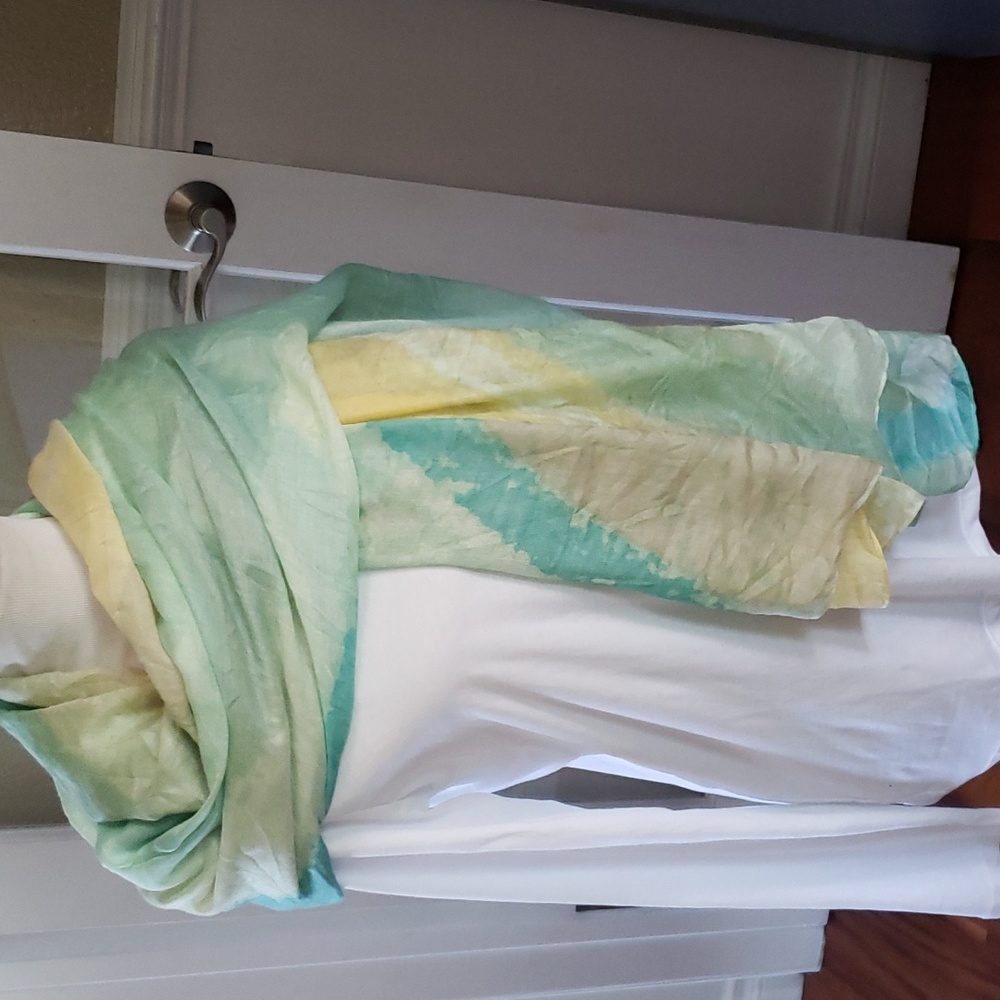 Nordstroms hand dyed silk scarf/ wrap